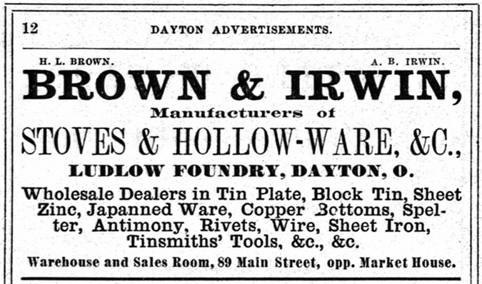 Brown and Irwin Ad